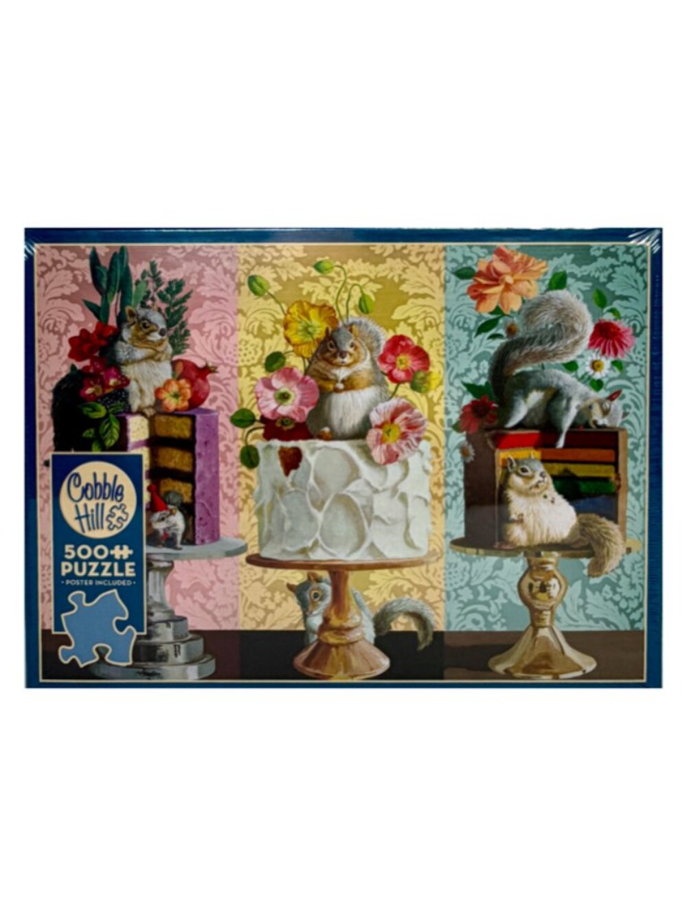 NEW Cobble Hill Chubby Buddies 500 Piece Puzzle Squirrels